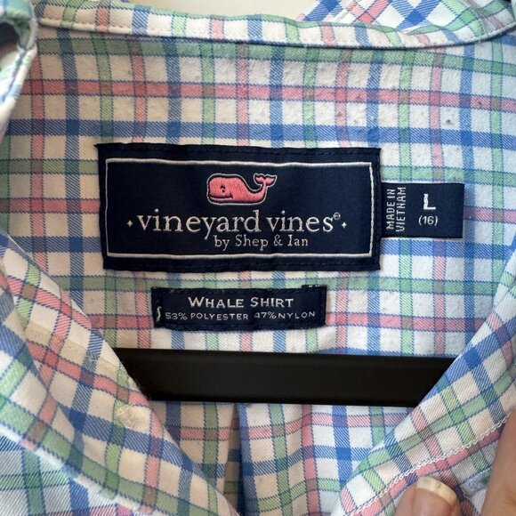 Vineyard Vines boys Size Large (L) Vineyard Vines Whale Shirt Men's Multicolor P - Picture 2 of 4